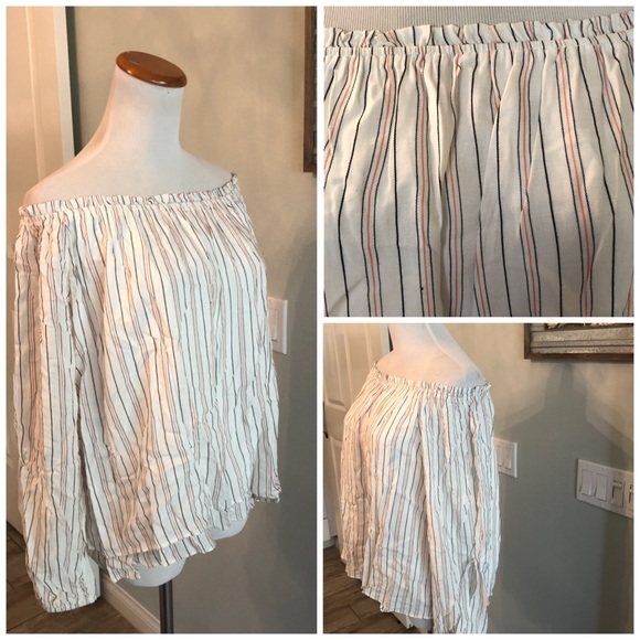 Sanctuary Chantel Striped Off the Shoulder - Picture 3 of 3